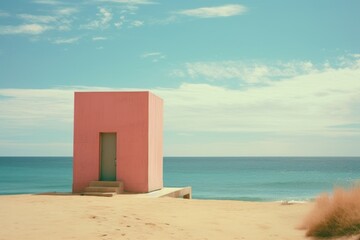 Aesthetic beach architecture landscape building
