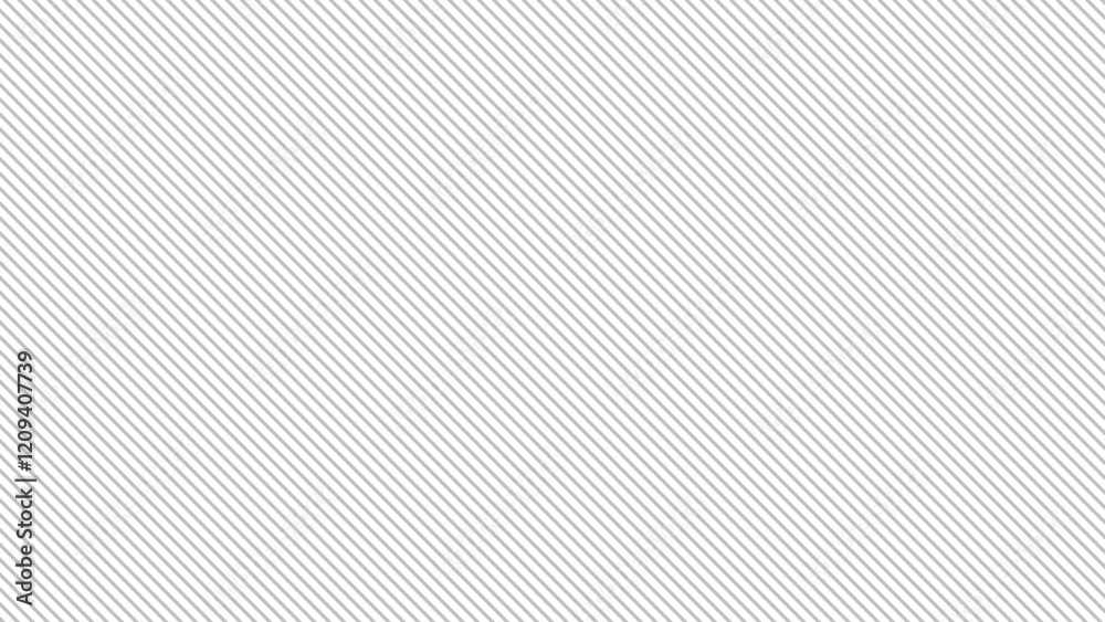Poster Line Halftone Gradient Effect Pattern. Diagonal Straight Lines Background. Black and White Abstract Texture with Parallel Stripes Thick to Thin. Vector Illustration.