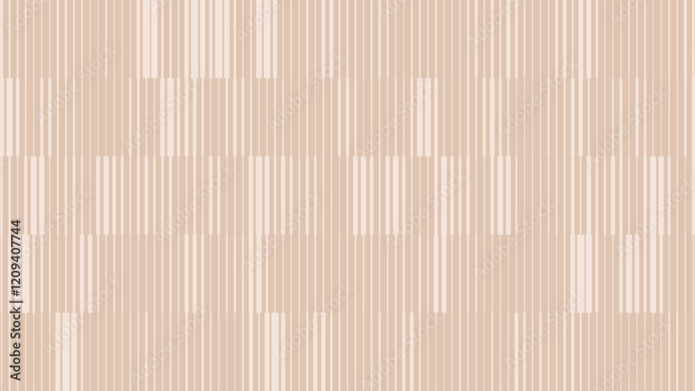 Aufkleber Beige Line Halftone Gradient Effect Pattern. Straight Lines Background. Monochrome Abstract Texture with Parallel Stripes Thick to Thin. Vector Illustration.