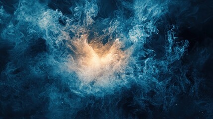 Obraz premium Abstract Celestial Nebula: A Whirlwind of Cosmic Hues