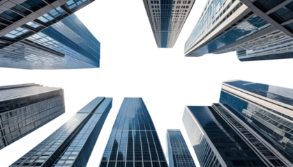 bottom office view modern skyscraper business big buildings city urban landscape reflective building architecture street la surface center high rise town district highrise block