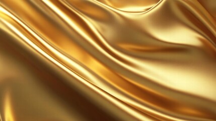 Luxurious Golden Fabric: Smooth, Elegant, and Refined