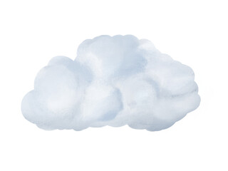 watercolor cloud isolate on transparency background