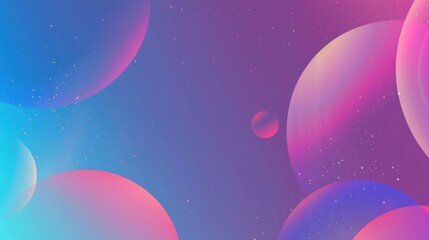 Vibrant Abstract Galaxy Background Featuring Colorful Planets, Stars and Deep Space Elements Perfect for Modern Designs and Digital Art Projects