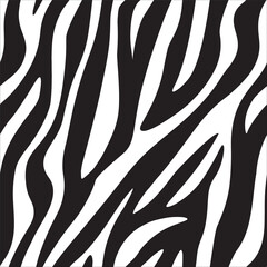 Seamless Zebra Pattern background black and white