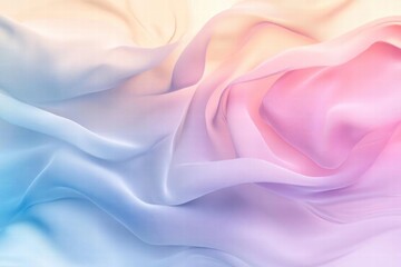 Obraz premium Abstract Pastel Fabric Swirls: A Dreamy and Textured Background