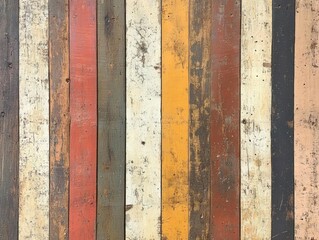 Rustic Wooden Plank Texture: A Vintage Backdrop of Colors and Imperfections