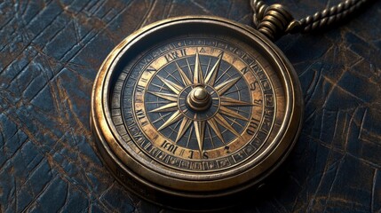 Obraz premium Antique Compass: A Symbol of Direction and Exploration