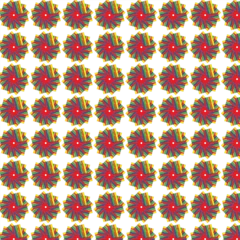 Crédence en verre imprimé seamles flower  pattern