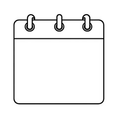 Simple Blank Calendar Icon Design Template