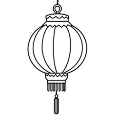 Fototapeta premium Elegant Asian Lantern Illustration Design