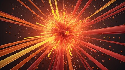 Abstract Burst of Energy An Explosion of Colorful Patterns and Vitality