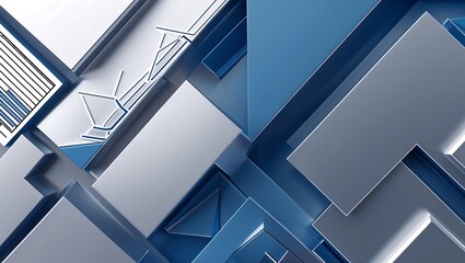 Obraz premium Geometric Abstract Patterns for Corporate Design and Business Themes