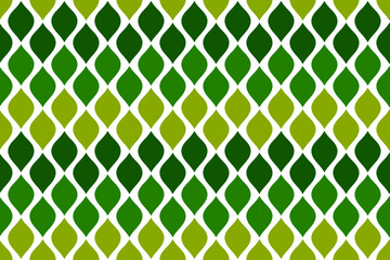 Green leaves seamless pattern. Vector illustration.