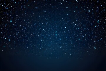 Blue glitter particles background with shining neon stars falling down and light flare or glare overlay effect above for luxury premium product design. backdrop. Generative AI