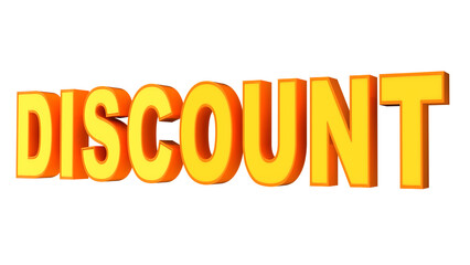 Discount 3d text