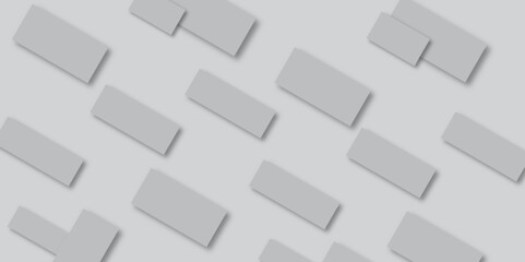 Abstract white background with geometric shapes, Paper texture background. Modern white and light grey square overlapped pattern on background with shadow. Abstract white geometric pattern on gray.