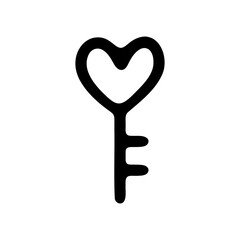 Heart key icon.
