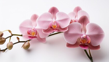 orchid on black background