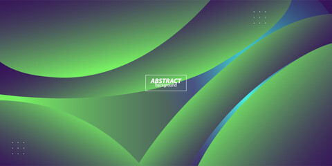 Bright green abstract background with simple shapes. Popular and modern with 3d shadow concept. Vector eps10