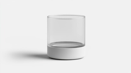Minimalist Glass with Flat Base for Elegant Touch