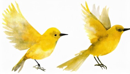 yellow bird on a branch