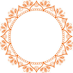 Beautiful flower art and mandala vector design