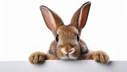 white rabbit on white