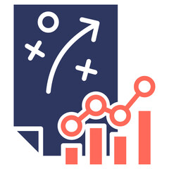 Obraz premium Financial Planning glyph color icon