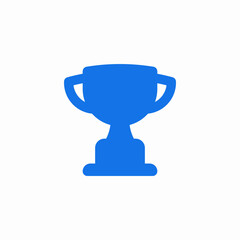 trophy award winner achievement icon vector sign