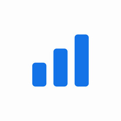 graph chart statistics data icon vector sign