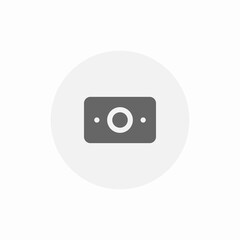 Camera photo capture icon vector sign