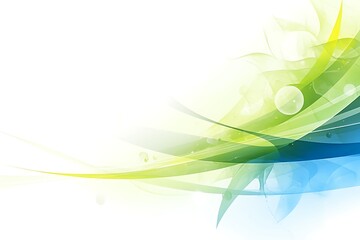 Abstract green blue wave design.