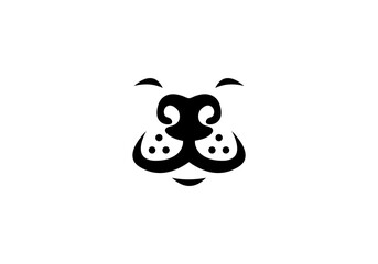Minimalist Dog Vector Logo