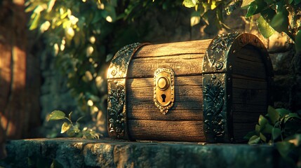 treasure chest with treasure