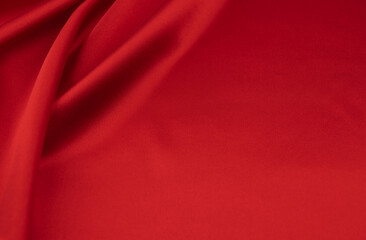red satin or silk fabric as background