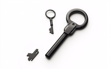 key on white