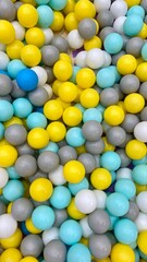 colorful plastic ball texture background 