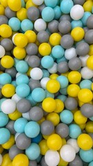 colorful plastic ball texture background 