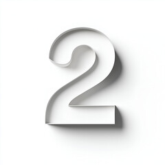 Naklejka premium A minimalist design featuring the number 