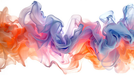 Abstract Flowing Fabric with Vibrant Pastel Colors