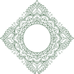 Beautiful Mandala Art and Vector Mandala Design Image.