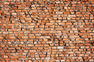 Old grunge brick wall background