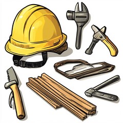 set of tools for construction