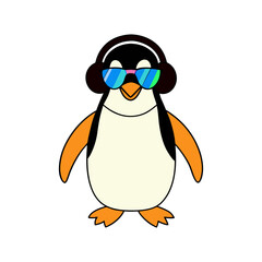 vector-silhouette-of a cool penguin wearing color (1)