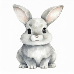 Obraz premium Watercolor Baby Rabbit Illustration.jpg vector illustration