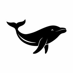 vector-silhouette-of humpback whale-