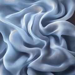 Abstract blue silk fabric texture.