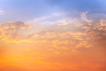 The colors of the sky after the sun