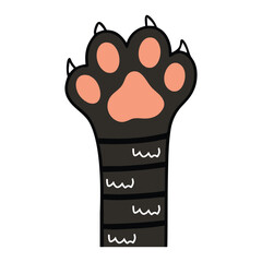 Sweet Kitty Footprint Vector Clipart Art